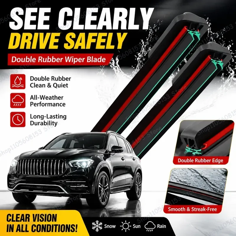 

For Mercedes-Benz M Class ML GLE W163 W164 W166 W167 Windshield Wiper Blades Front Rear All Weather Rain Removal Car