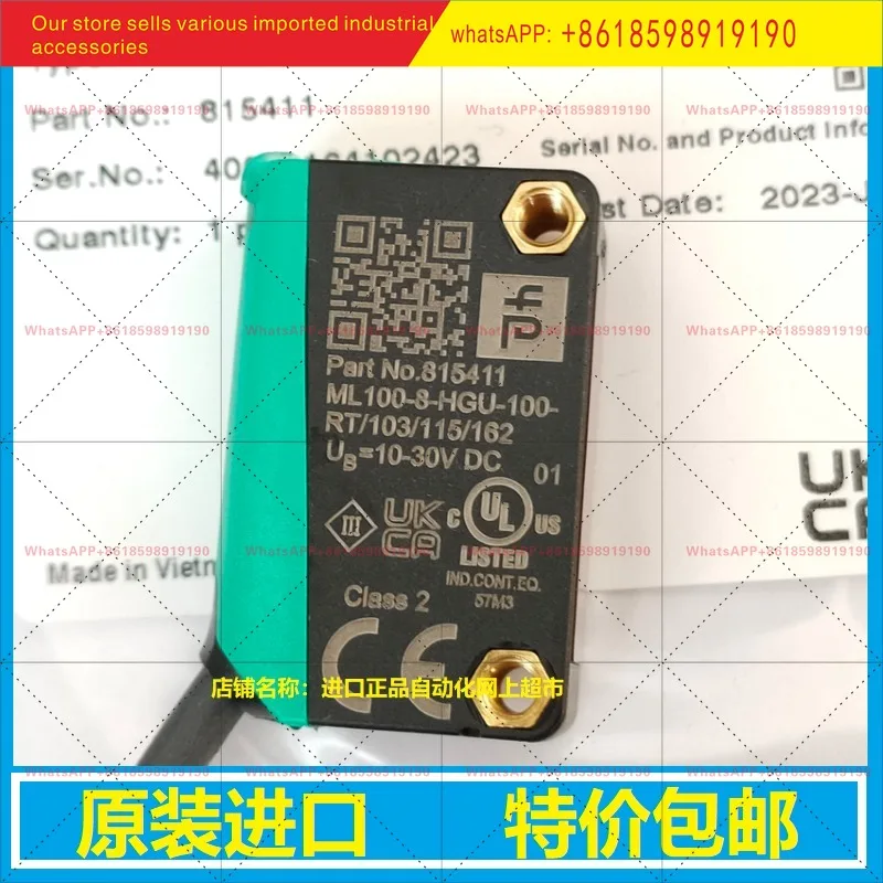 Pepperl + Fuchs diffuse reflection photoelectric switch ML100-8-HGU-100-RT/103/115/162 original imported