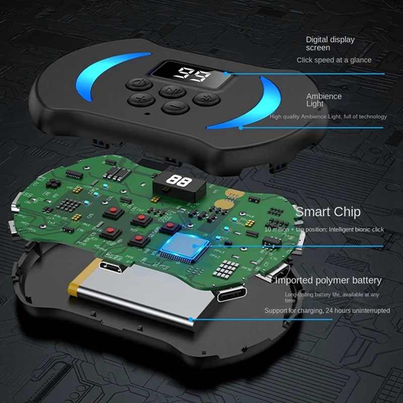 BNVN-Handy-Bildschirm Auto Clicker Simulation Finger Clicker Bildschirm Auto Clicker für Smartphone Live-Streaming