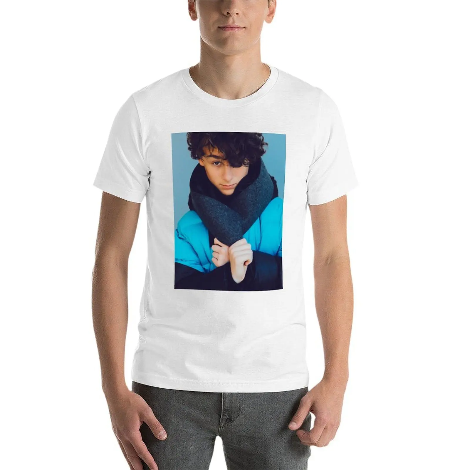 وايت أوليف تي شيرت تي شيرت للرجال حزمة قمصان أنيمي بيضاء للرجال تي شيرت #3