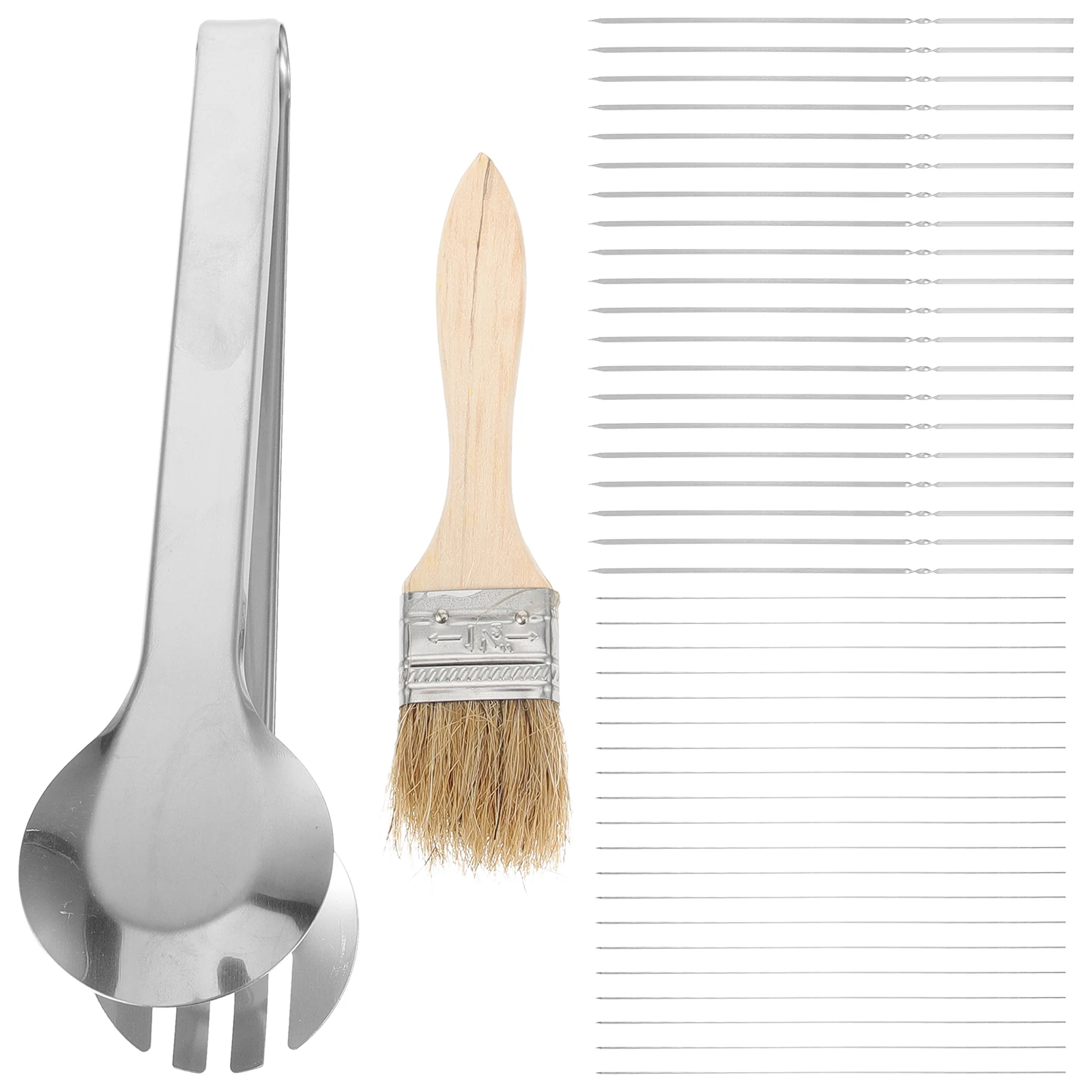 

1 set BBQ Set Set Grilling Utensils Stainless Bbq Grill Accessories Steel Outdoor Grill Accessories Compact Storage Bag