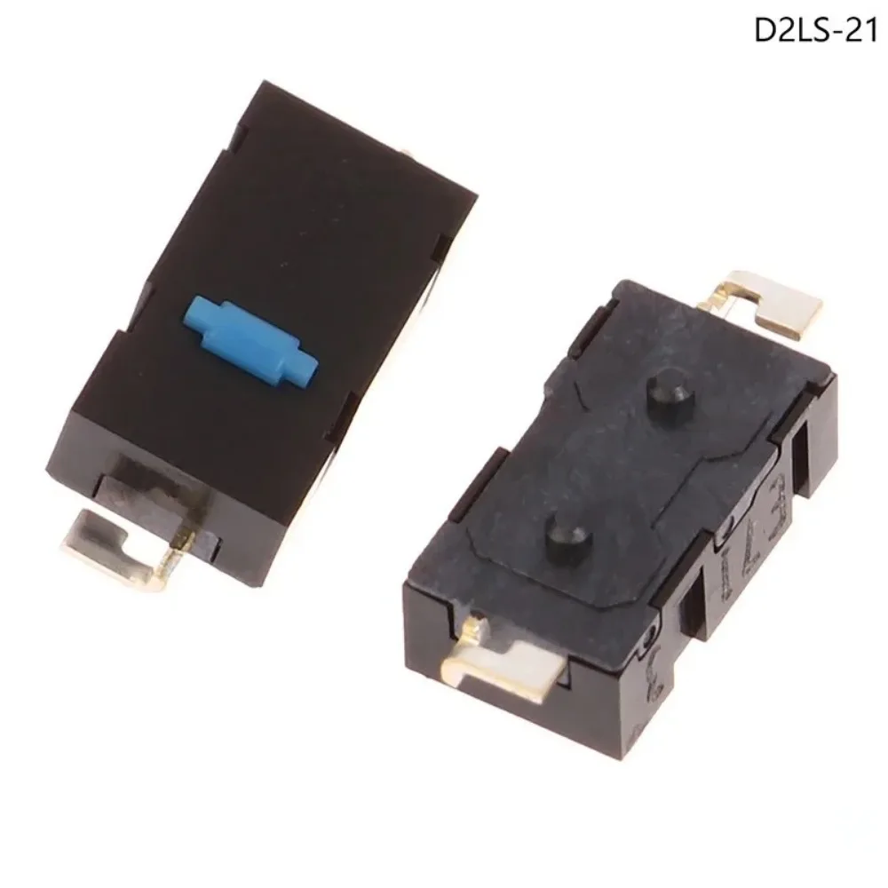 2 Stuks Muis Microschakelaar Smd Knop Blauwe Stippen D2LS-21 Voor Logitech Anywhere Mx M905 Zip G502 G900 G903 G pro Draadloze Zijschakelaar