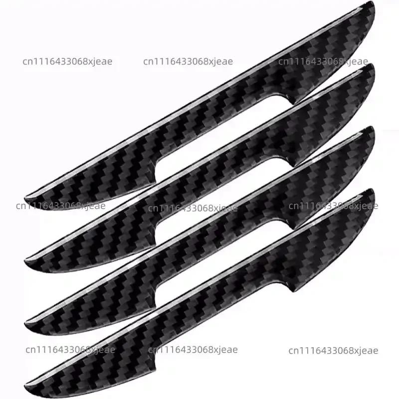 4pcs/set Carbon Fiber Car Door Edge Guard Protector Anti-Collision Strip Door Edge Trim Stickers