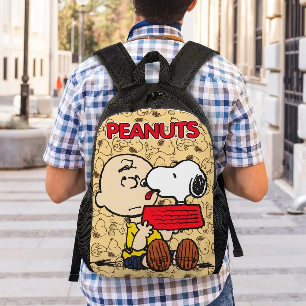 S-Snoopys Charlie Brown Рюкзаки для женщин и мужчин Модная сумка для книг для школы и колледжа Арахис Сумки