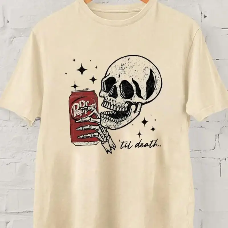 Till Death Dr Pepper  T shirt SAND size S M L 2345XL CG1086