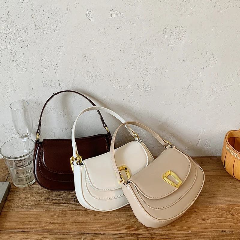 Luxus Designer Hobos Handtasche Frauen Kleine Achselhöhle Tasche Vintage Kupplung Geldbörse Pu Flap Schulter Taschen Für Damen Khaki Umhängetaschen – Detail 28