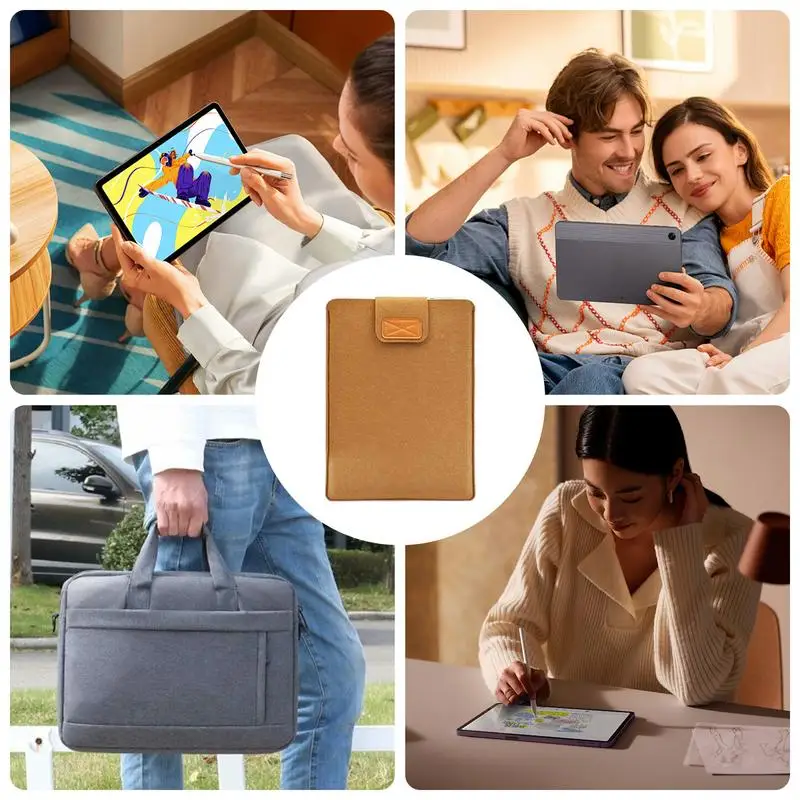 Notebook Tablet Case Protective Bag Soft Portable Felt Computer Bag Protective Felt Sleeve Stylish Laptop Sleeves For Everyday