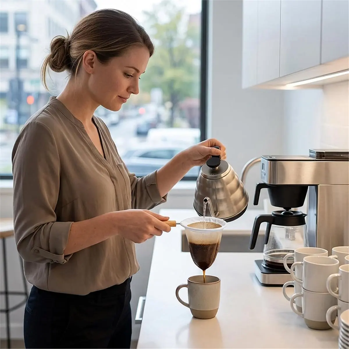 Cloth Coffee Strainer,Cloth Strainer,Reusable Coffee Filter Bags,Fabric Strainers with Fine Mesh,Easy to Clean Store