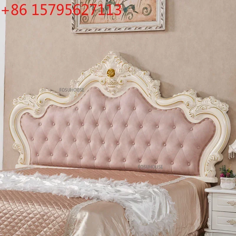European Luxury Headboard Room Decoration Soft Bag Technology Cloth Backrest Princess Headboard Bedroom Anti-collision Cushion Z