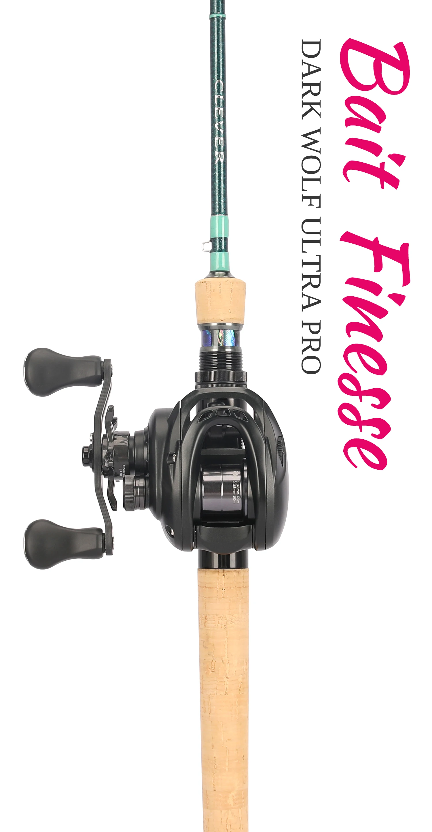 TSURINOYA 135g Ultra Licht 6,1g Spool Köder Finesse Baitcasting Angeln Reel Dark Wolf 50S 7.1:1 4kg Flach Spool Ligh Spiel Spule – Detail 5