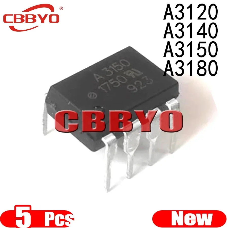 (5piece)100% New HCPL-3120 A3140 A3150 A3180 DIP8 A3120