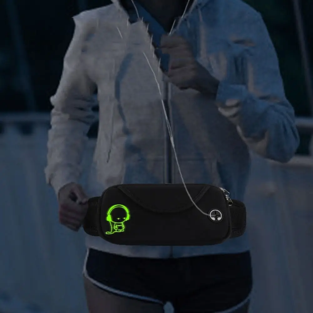 

Waterproof Running Waist Bag Invisible Adjustable Running Waist Pack Reflective Strip Portable Sports Fanny Pack Gym
