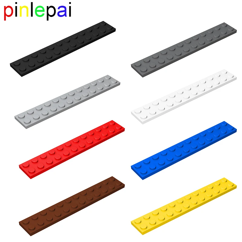 Pinlepai Brick 2x12 Building Blocks Thin Base Plate Dots Block Brick Set Baseplate Moc Parts Assembled Particles Diy Child Gift