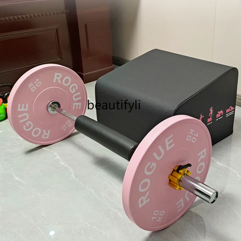 Fitness Home Hip Bridge Weightlifting Plastic Bag Color Hip Push Box Dumbbell Piece Powder