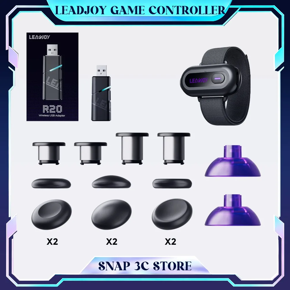Leadjoy Xeno Plus Thumbstick Caps Dynamic Hat No1 No2 Set Anti-slip Joystick Covers for Leadjoy Game Controller Accessories