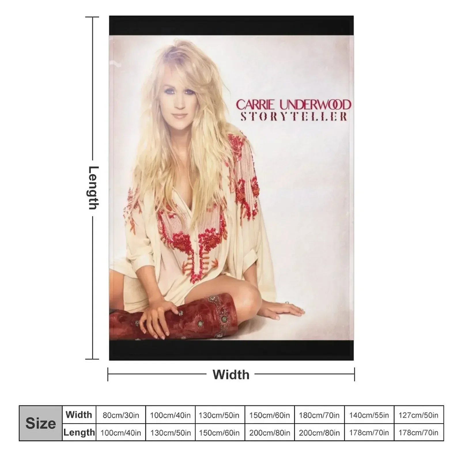 Carrie Underwood storyteller Throw Blanket couch cozy soft plush fuzzy picnic outdoor blanket