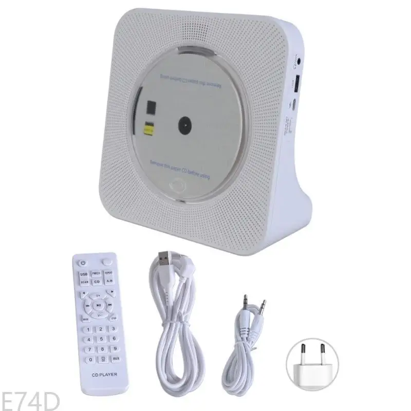 Портативный проигрыватель компакт-дисков, перезаряжаемый 4000 мАч с динамиком Hi-Fi, пультом дистанционного управления, ЖК-дисплей, таймеры сна, наушники, поддержка FM-радио