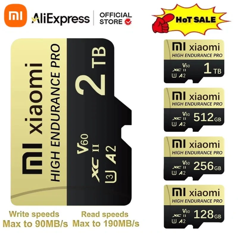 Xiaomi 2TB Micro TF SD Card 1TB High Speed Memory Card 128GB Flash Class 10 SD Card 256GB 512GB TF Flash Card For Phone Drone