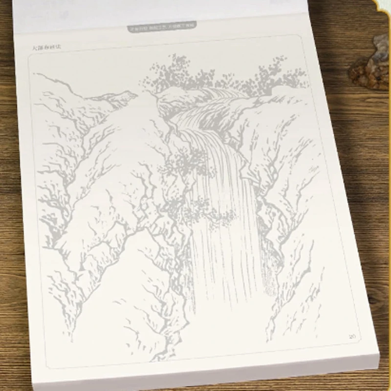 ABNO-4Pcs/Set Introduction To Chinese Painting And White Drawing Book For Flower Animal Landscape Introduction To Beginners