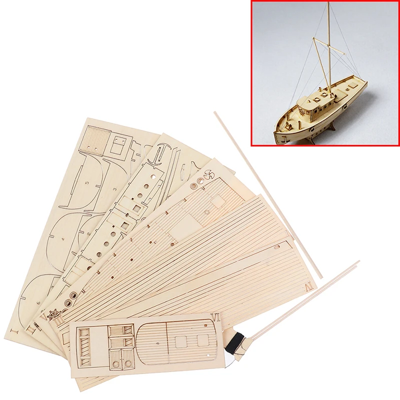 1:30 Ship Assembly Model Wooden Sailboat DIY Wooden Kit Puzzle Toys Gift
