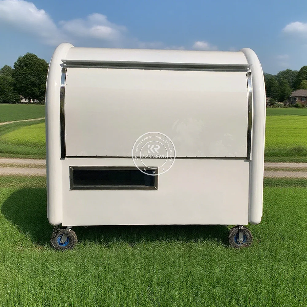 

Outdoor Street Food Truck BBQ Kiosk Outdoor Catering Trailer Concession BBQ Food Trailer With Kitchen Equipment
