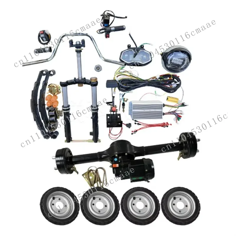 NEW Electric Tricycle Full Differential Motor Wheelset High Power 800-1200W Convenient Full Conversion Kit