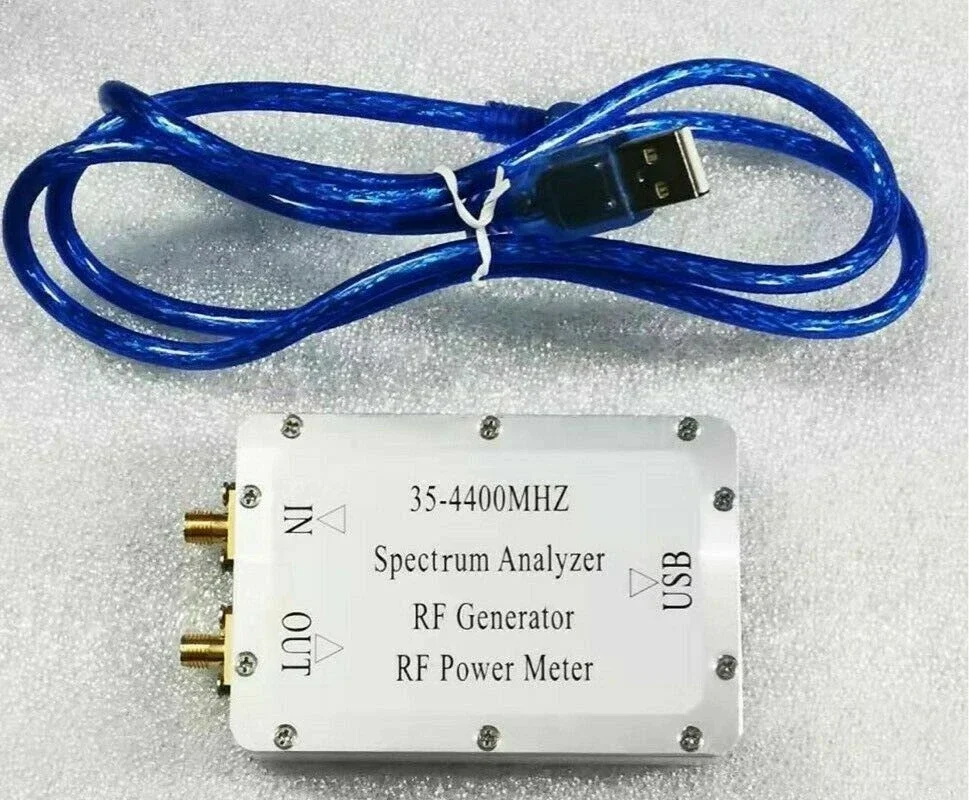 

USB Spectrum Analyzer RF Power Meter Signal Generator Tracking Source 35-4400MHz