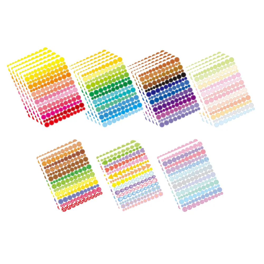 

Colored Circle Stickers Dot Round Colorful Coding Paper Labels Bedroom Home Organization Easy Find Self-Adhesive Small