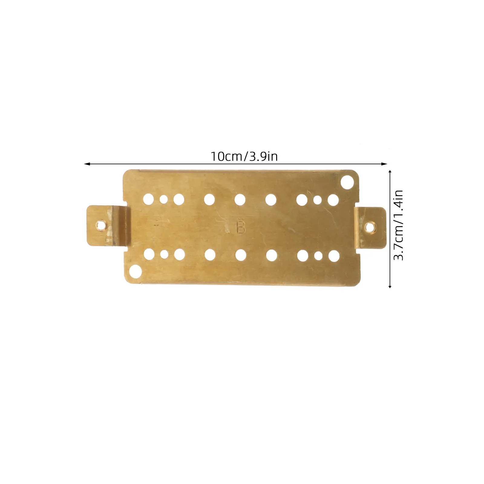 2Pcs Brass Humbucker Pickup Baseplate Set Neck 58Mm Bridge 62Mm for 7-String Electric Guitar Enhanced Tone Stability Easy