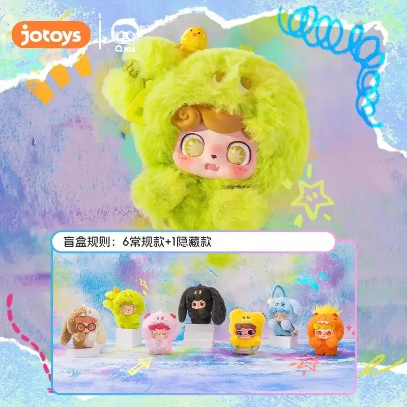

JOTOYS Q.kid Emotional Hairy MONSTERS Series Blind Box Guess Bag Mystery Box Toys Doll Cute Anime Figure Desktop Ornaments Gift