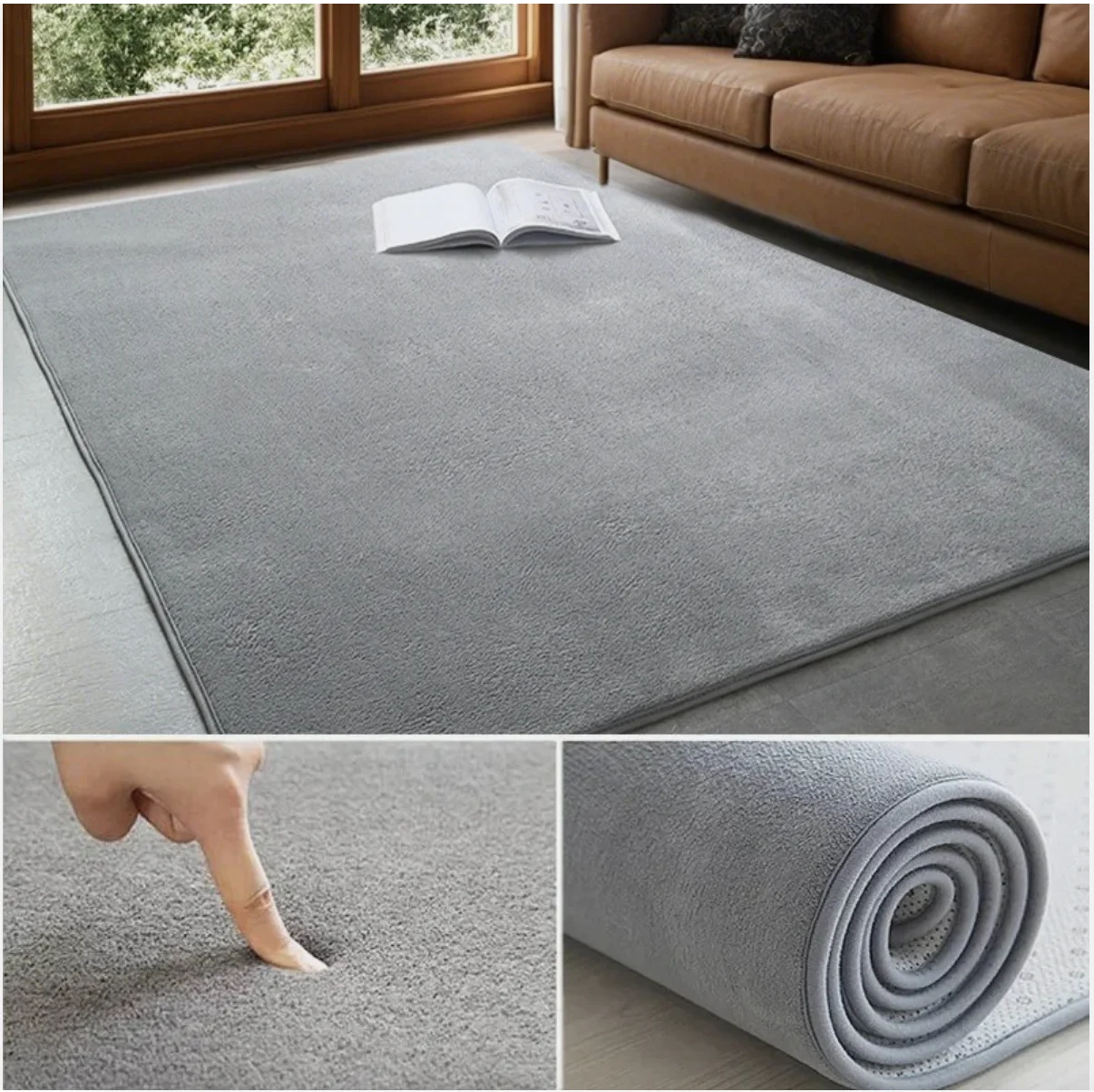 Coral Fleece Velvet Tatami Floor Mat Large Carpets Bedroom Carpet Children Climbed Playmat Household Mattress Floor Mat