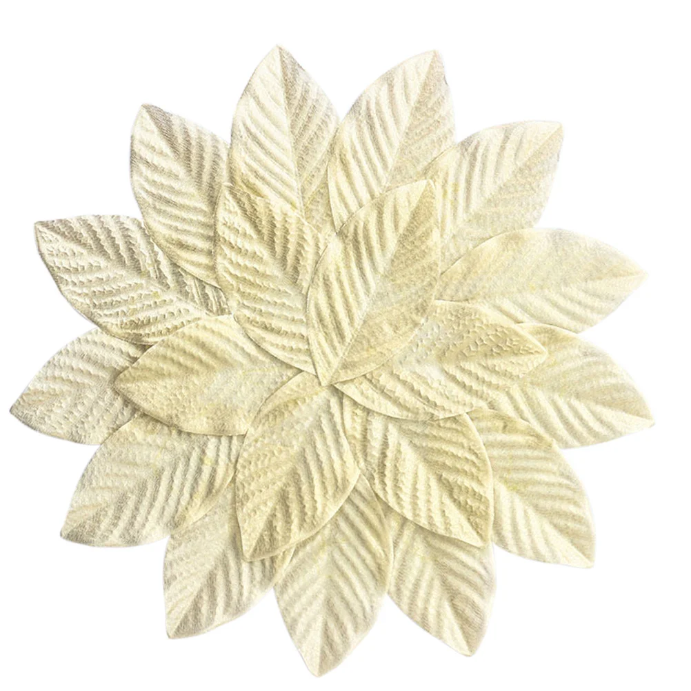 Manteles Individuales de flores de imitación, manteles de mesa de plástico, suministros de cocina lavables resistentes al calor para decoración de cena navideña