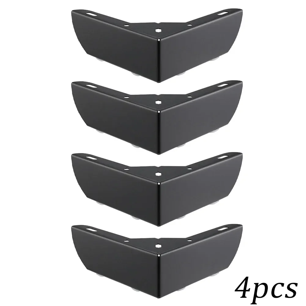 Patas triangulares de tres puntas para muebles, soporte de carga pesada, 4 piezas, para muebles, armario de Metal