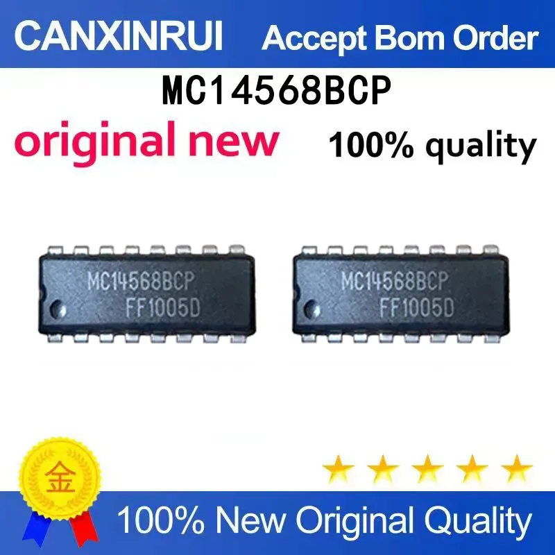 

(5pcs-100pcs）New MC14568BCP MC14568 DIP-16 Integrated Circuit Plug in Chip IC