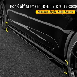 MAXTON Style Side Skirts For VW Golf MK7 GTI R R-Line 2012-2020 4pcs Car Side Lip Canards Guard Protector Spoiler Tuning