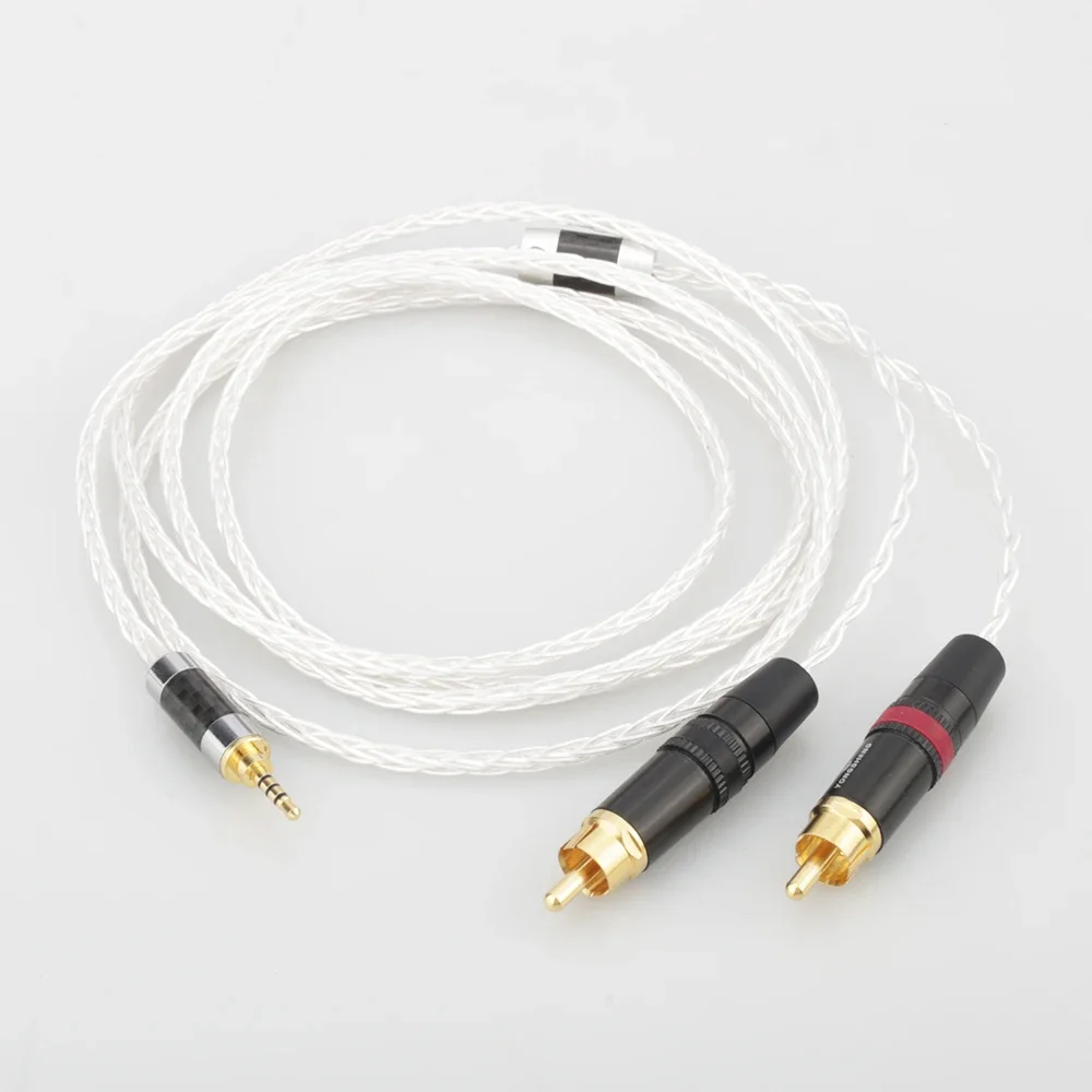 2.5mm TRRS Balanced Male to Dual 2 RCA Male Compatible with Astell&Kern AK100II, AK120II, AK240, AK380,AK320, DP-X1A, FIIO X5III