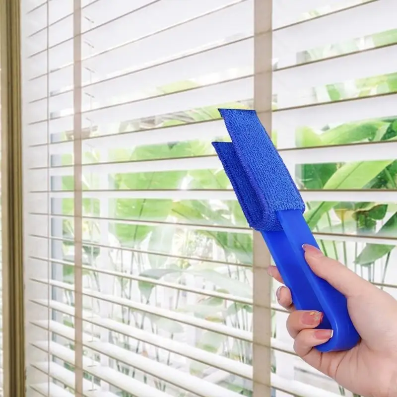 R66A 4pcs نافذة الستائر تنظيف الفرشاة مع تصميمات رأس Doubel لسهولة إزالة الغبار مكيف الهواء تنفيس فرشاة Duster