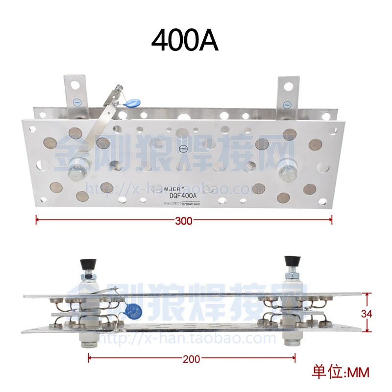 

400A Single-phase Gas Shielded Welding Rectifier CO2 Gas Shielded Welding Aluminum Sheet