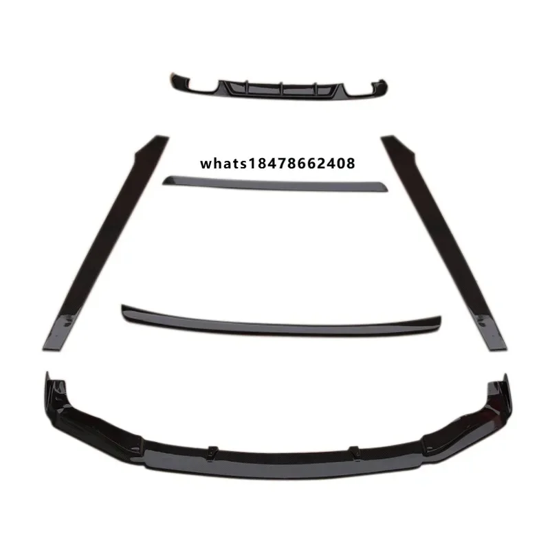 Car Bumpers Body Kit Carbon Fiber Front Lip Rear Diffuser Side Skirts Spoiler and Top Wing for  GS