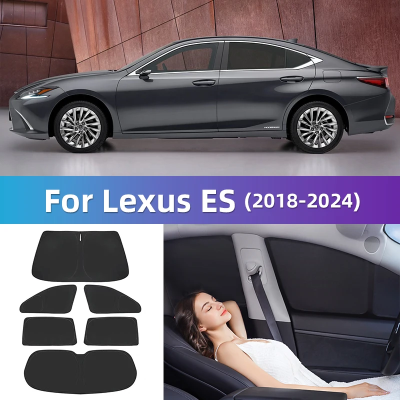 

Для Lexus ES 2019-2022 2023 2024 200 250 350 H, индивидуальное полное покрытие, автомобильный солнцезащитный козырек, занавеска для конфиденциальности, для путешествий, кемпинга