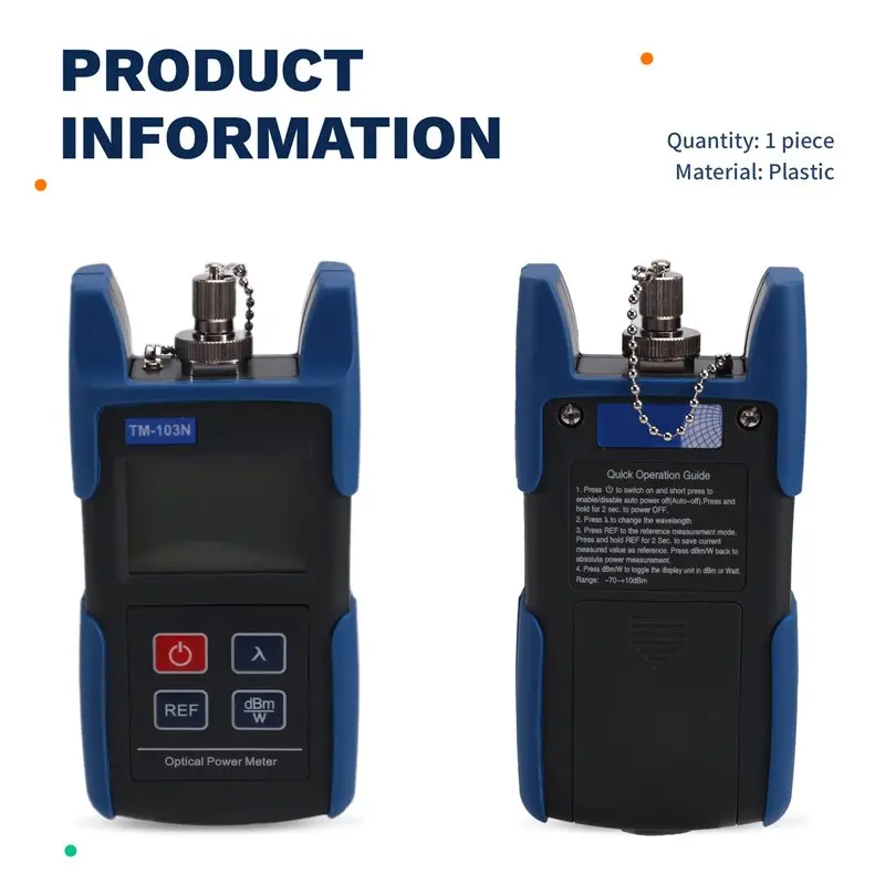 AAAF TM-103N OPM الألياف الضوئية السلطة متر FC SC موصل اختبار كابل الألياف الضوئية