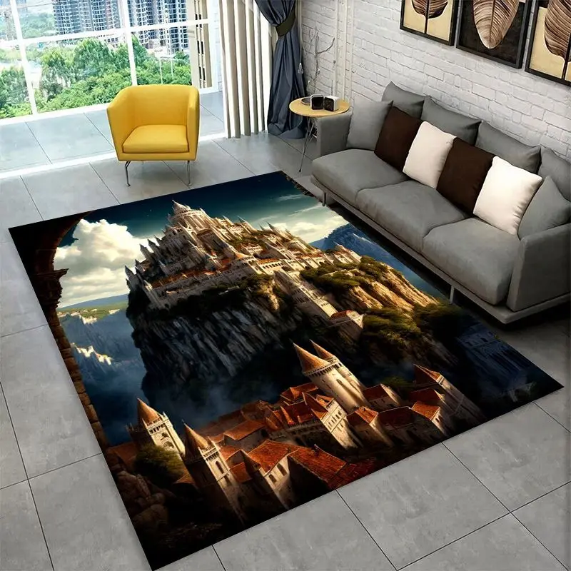 Dream Magic Gothic Castle Large Area Rug Non-slip Durable Carpet for Bedroom Living Room Sofa Doormat Home Decor Floor Mat Gift - view 6