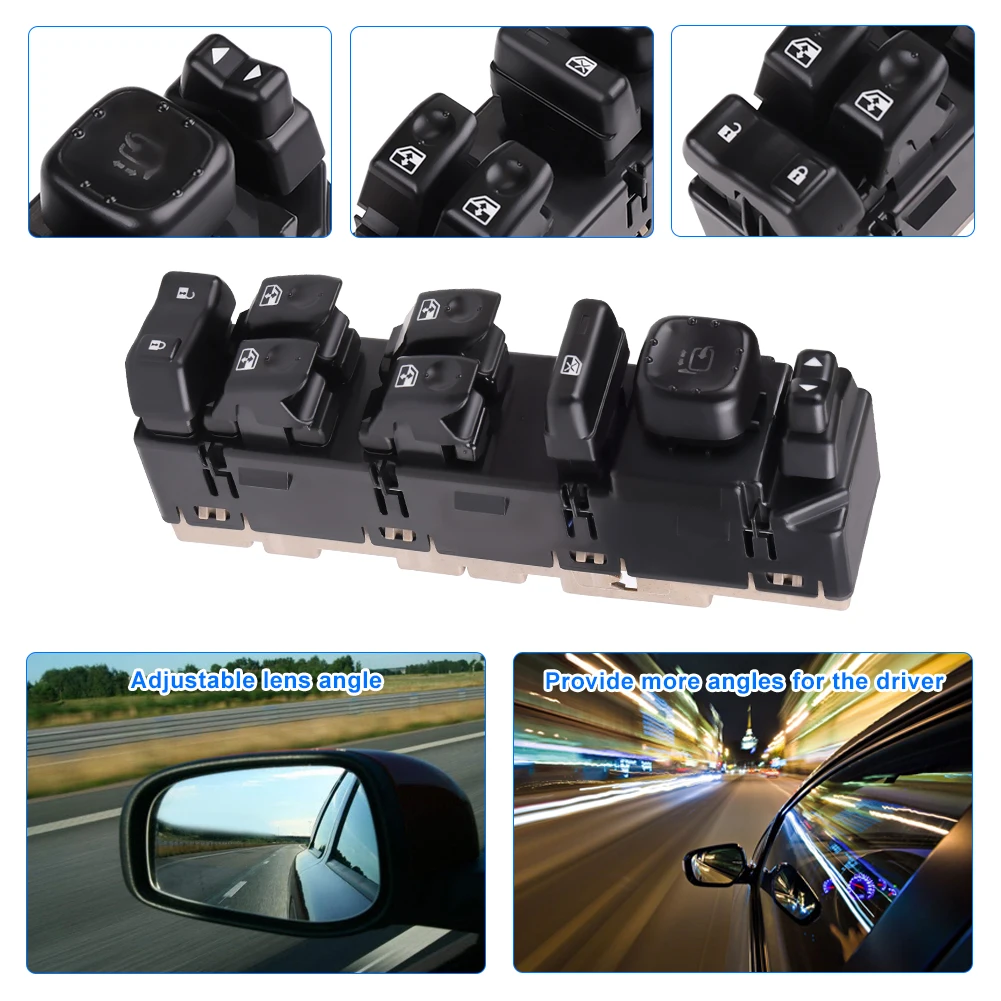 

For Cadillac Escalade ESV EXT GMC 12V Window Control Switch For Chevrolet Avalanche Suburban Master Power Window Switch 1588331
