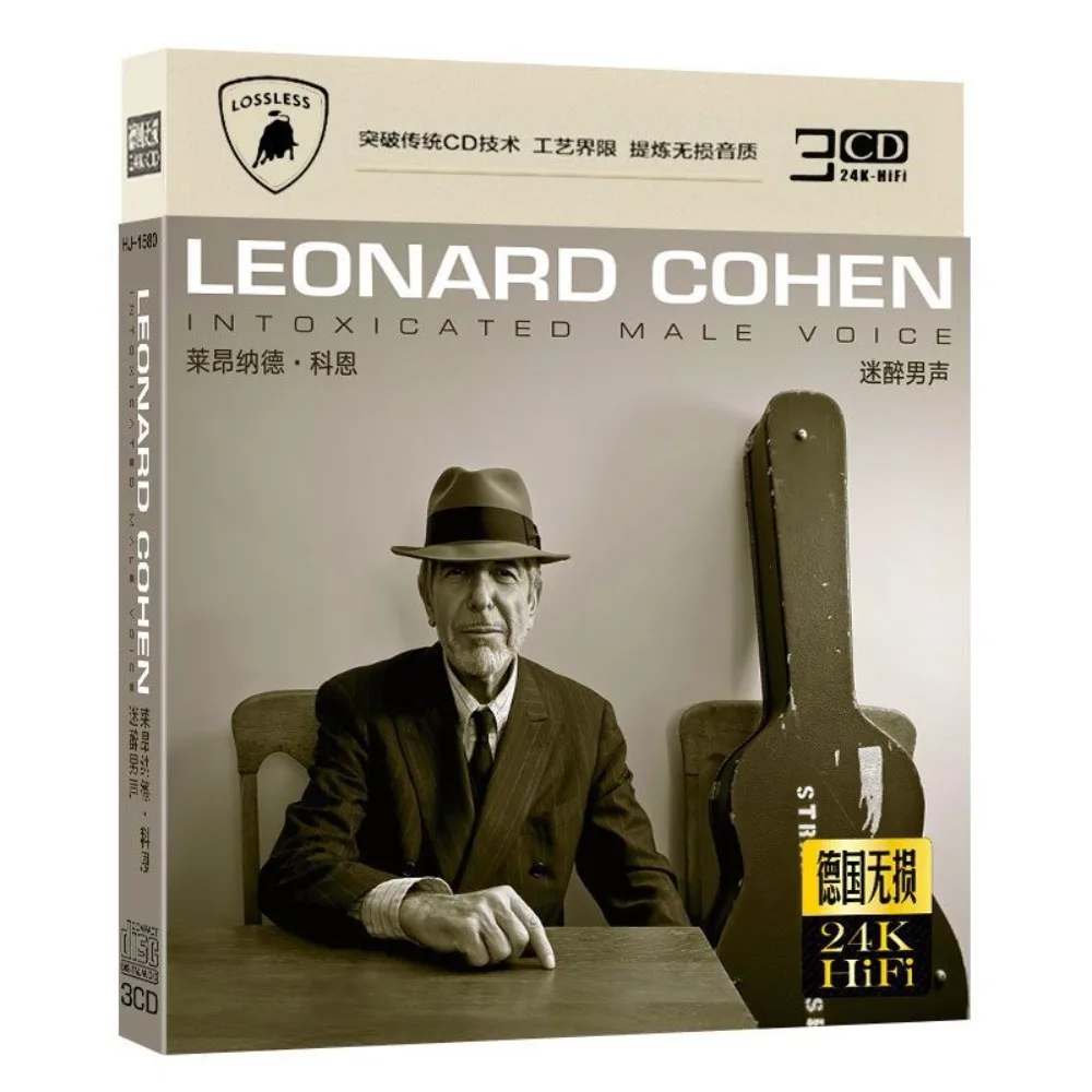 Leonard Cohen Chansons classiques anglaises CD Hi-Fi Disque audio pour voiture et maison Enregistrement musical physique pour collection et lecture de musique