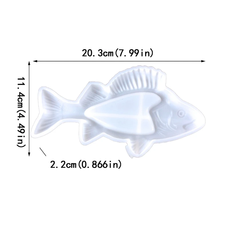 Fisch-Aufbewahrungstablett-Form, Silikonform, Schmuck-Display, Epoxidharz-Form, DIY-Handwerk