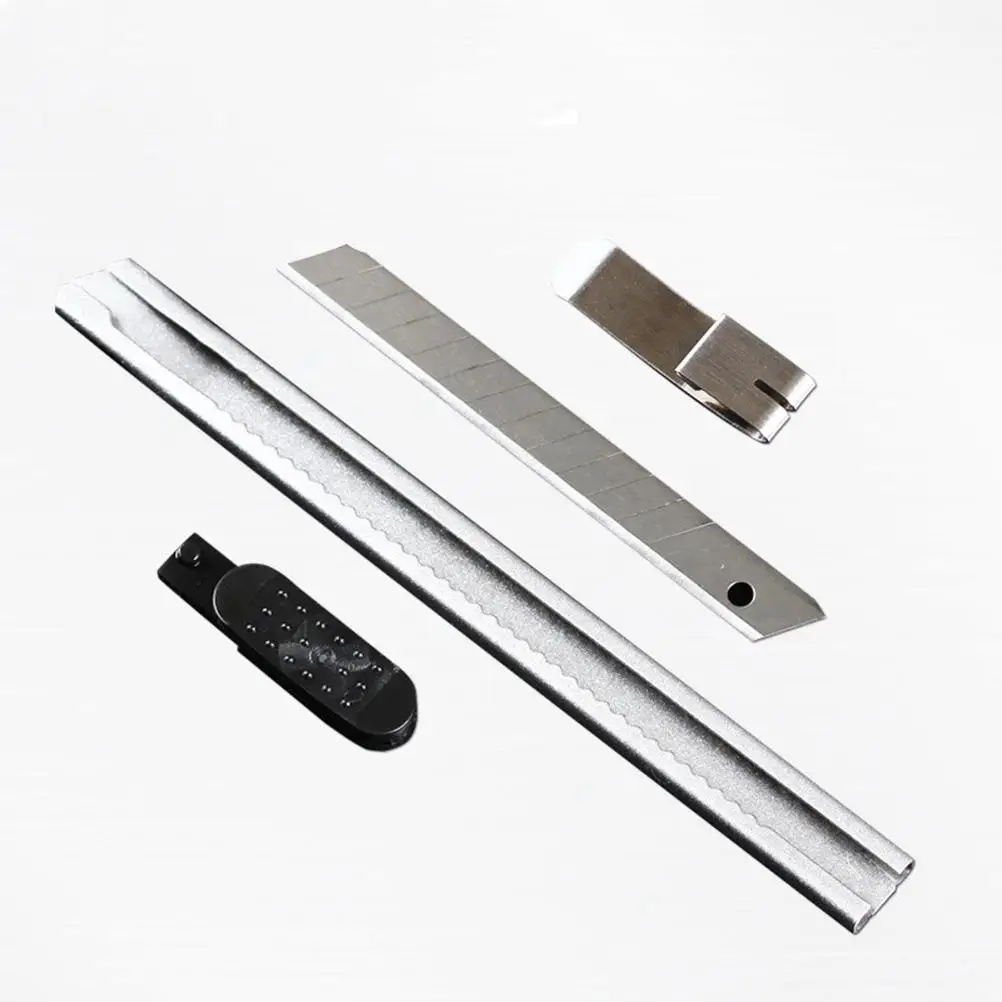 4pcs Metal Knife Retractable Blade Easy Replace Safe MultiPurpose Lightweight Paper Cutting Paper Tool