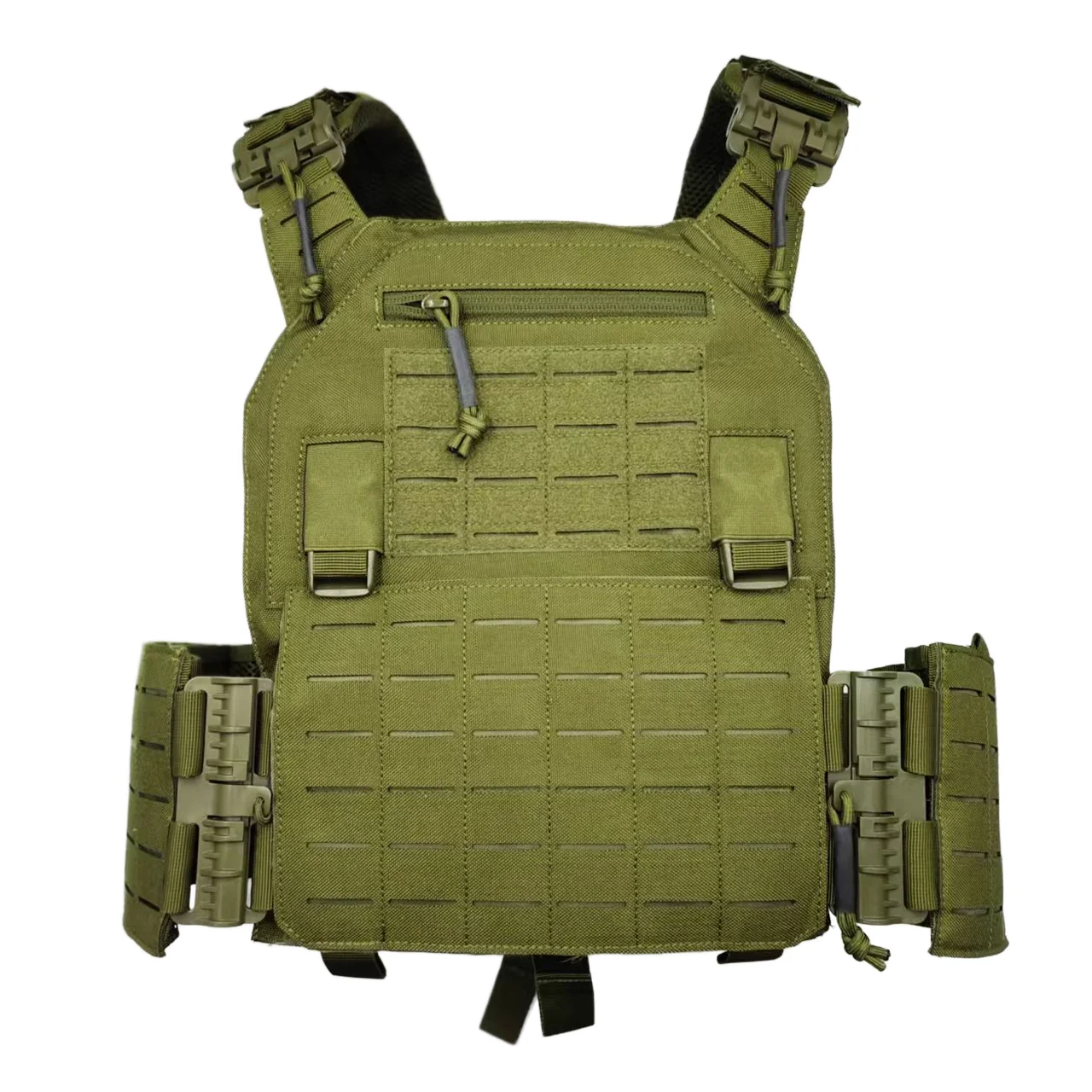 Outdoor Tactical Protective Vest: Fully Adjustable, Quick-Release Plate Carrier (Black/Green/Camouflage)