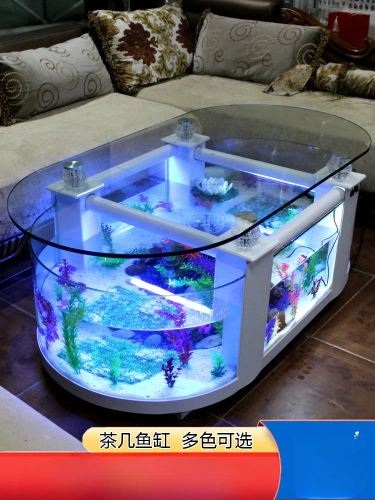 Aquarium Glass Household Desk Turtle Jar Medium TV Cabinet