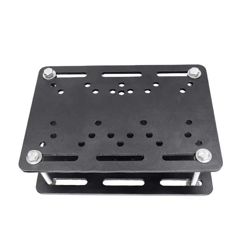 

Forklift and Warehouse Vehicle Pillar Bracket Overhead Guard Double Ball Mount with Large Round Plate Compatible with Ram Mounts