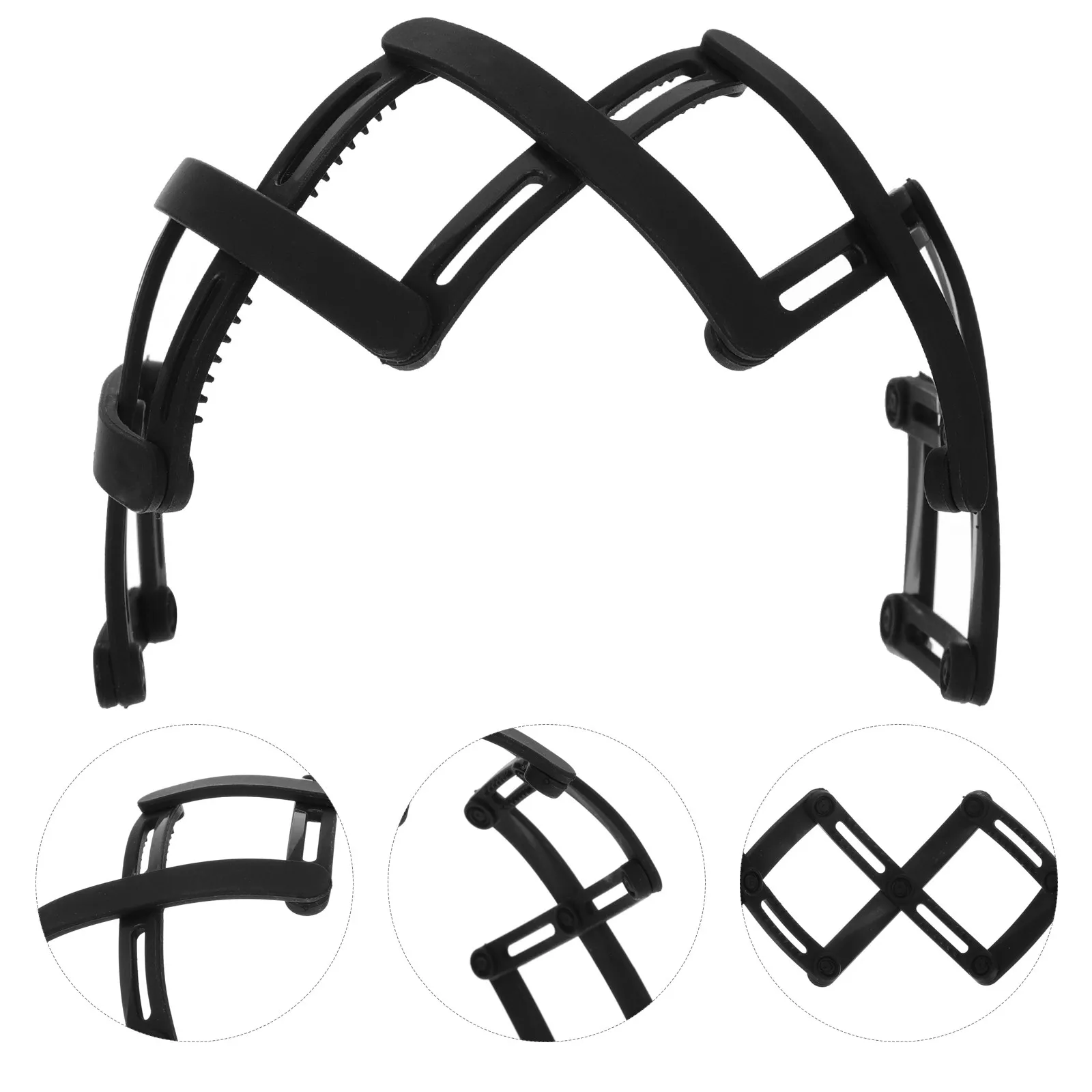 

2 шт. Складные пластиковые повязки для волос с зубчиками, нескользящие, с выдвижным кармашком, украшения для волос для женщин